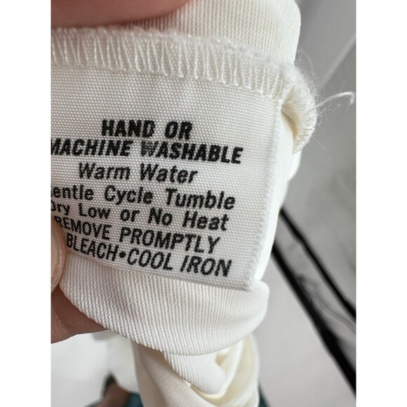 Vtg 70s Off White Cottagecore Dress Victorian Prairie Viole Boho Maxi Gown L/S - Picture 10 of 16